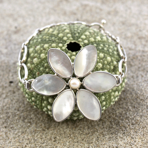 Mother of Pearl Lily Bracelet - Wild Jewels