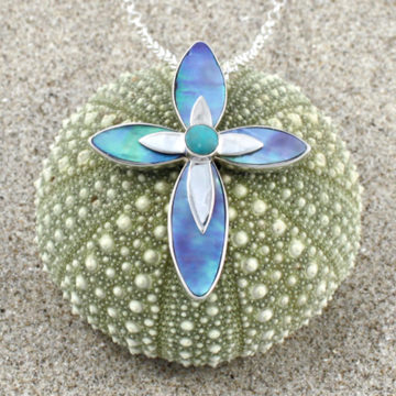 Southern Star Necklace - Paua Flower Necklace