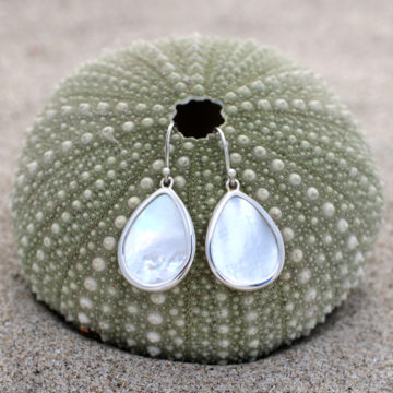 Baby Mother of Pearl Tide Earrings